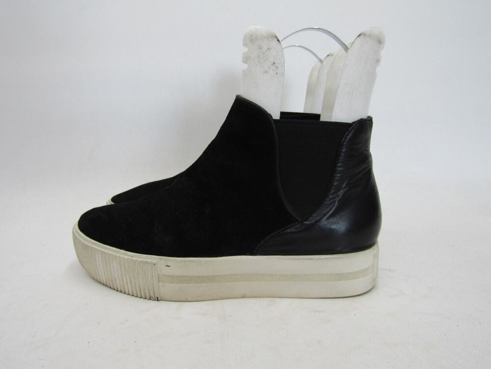 ASH Womens Size 38 EUR Black Suede Chelsea Platform Ankle Fashion Boots